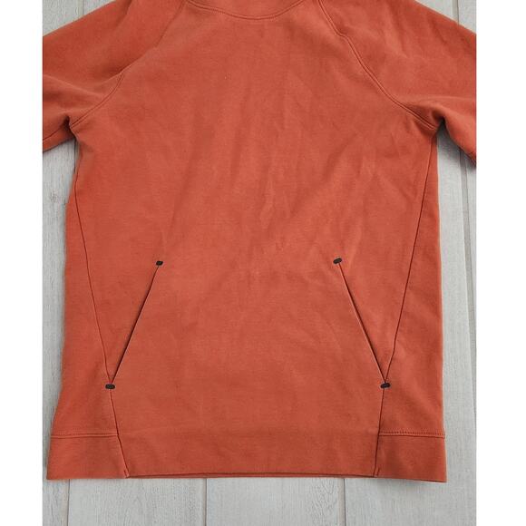 Old Navy Active Boys Size XL 14/16 Hoodie Shirt With Pockets Orange Black - Picture 2 of 6